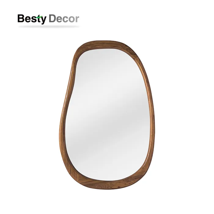 Drych Fframio Pren Solet Afreolaidd