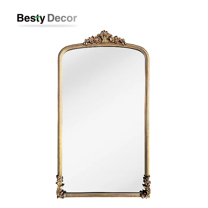 Cyfanwerthu Llawr Sefydlog Mawr Drychau Ffrâm Pren Ar gyfer Ystafell Fyw